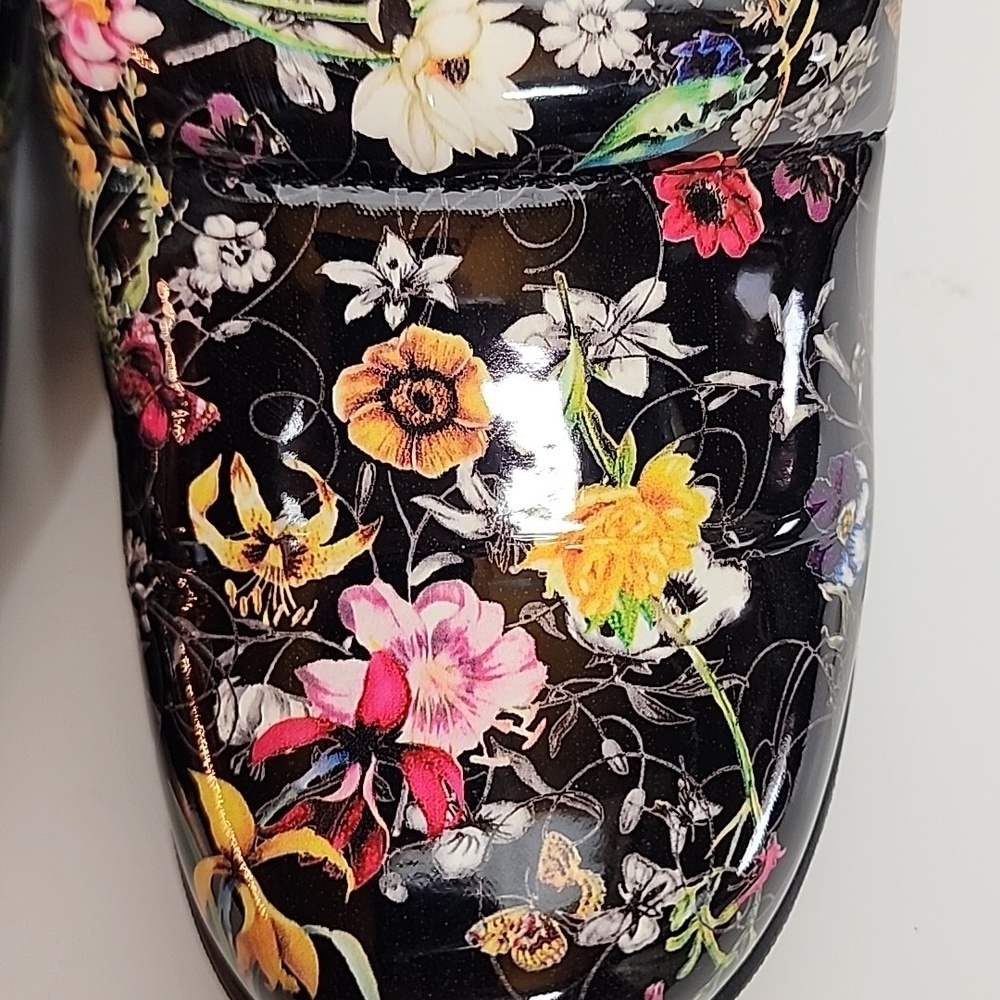 Spring Step floral sz 6 comfortable slip on clogs. Hippie, Boho, Trendy, cute - Picture 9 of 9